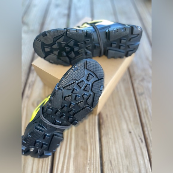 ALEXANDER MCQUEEN MCQ Men’s Orbyt Mid Neon YELLOW BLACK - Picture 12 of 12